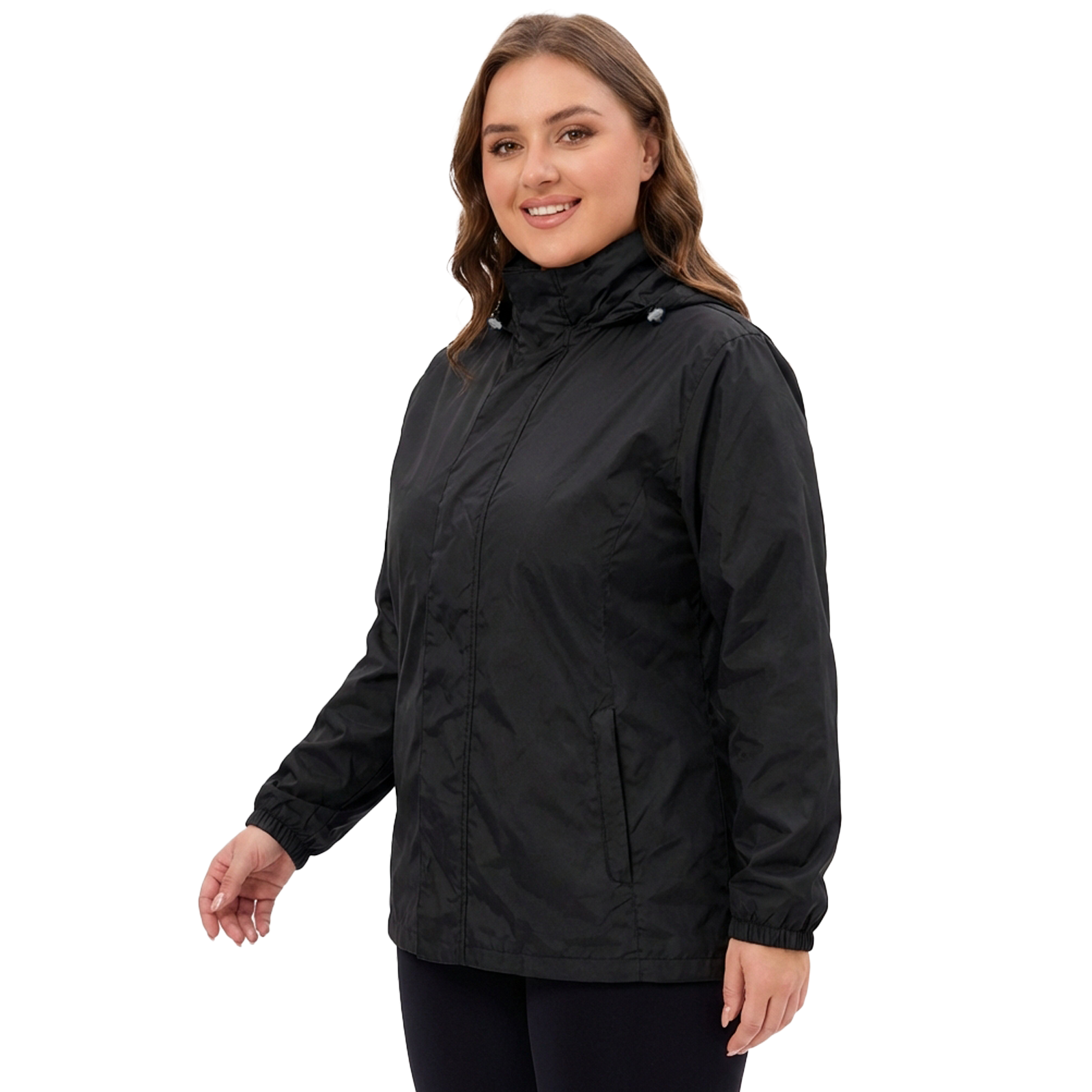 The Stowaway Hood Waterproof Jacket- Plus Size