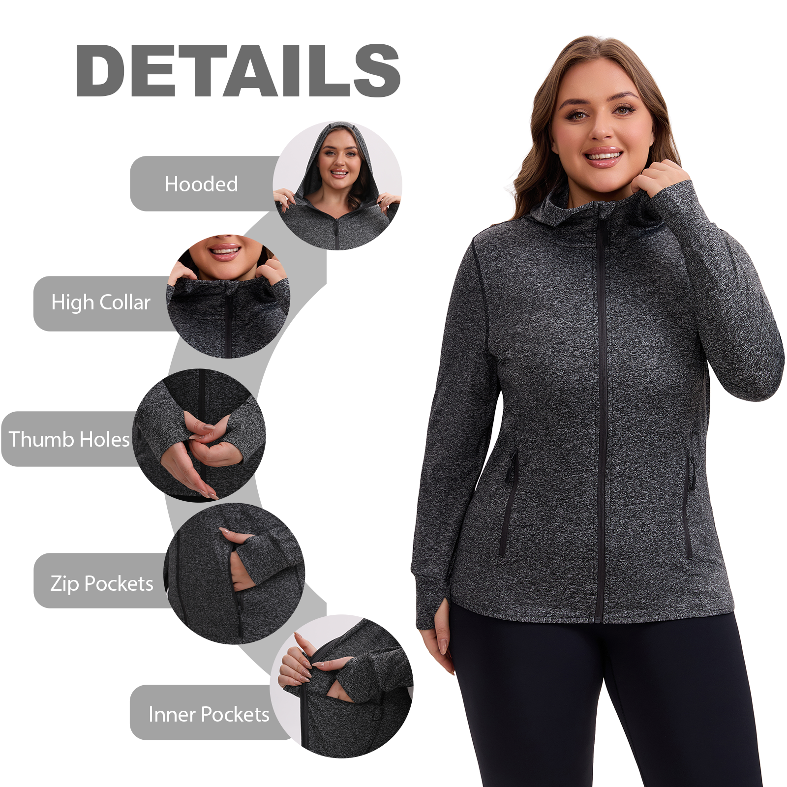 The Lightweight Essential Zip-Up - Plus Size
