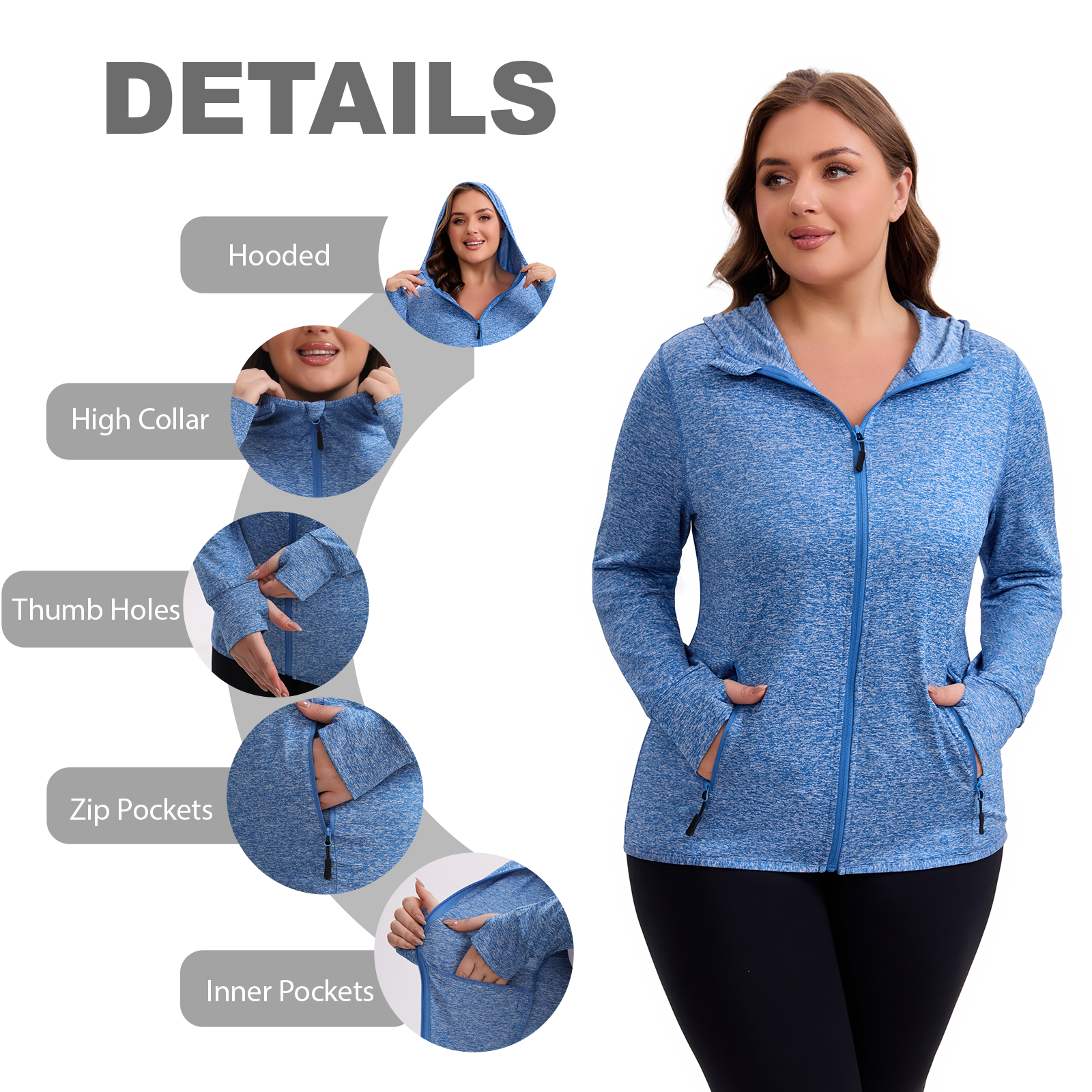 The Lightweight Essential Zip-Up - Plus Size