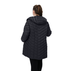 Mid-Length Packable Puffer Coat - Plus Size