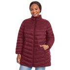 The Detachable Hood Packable Puffer Coat - Plus Size