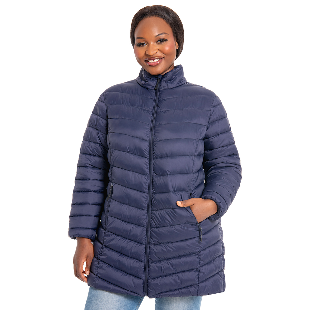 The Detachable Hood Packable Puffer Coat - Plus Size