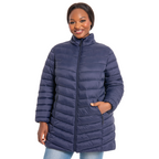 The Detachable Hood Packable Puffer Coat - Plus Size