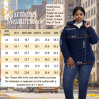 The Detachable Hood Puffer with Zip Chest Pocket - Plus Size