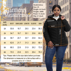 The Detachable Hood Puffer with Zip Chest Pocket - Plus Size