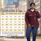 The Detachable Hood Puffer with Zip Chest Pocket - Plus Size