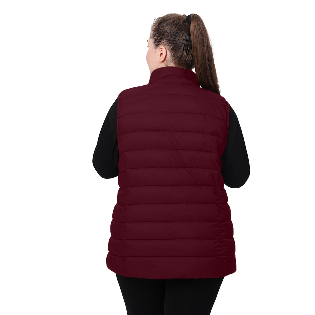 The Classic Stand-Collar Packable Vest - Plus Size
