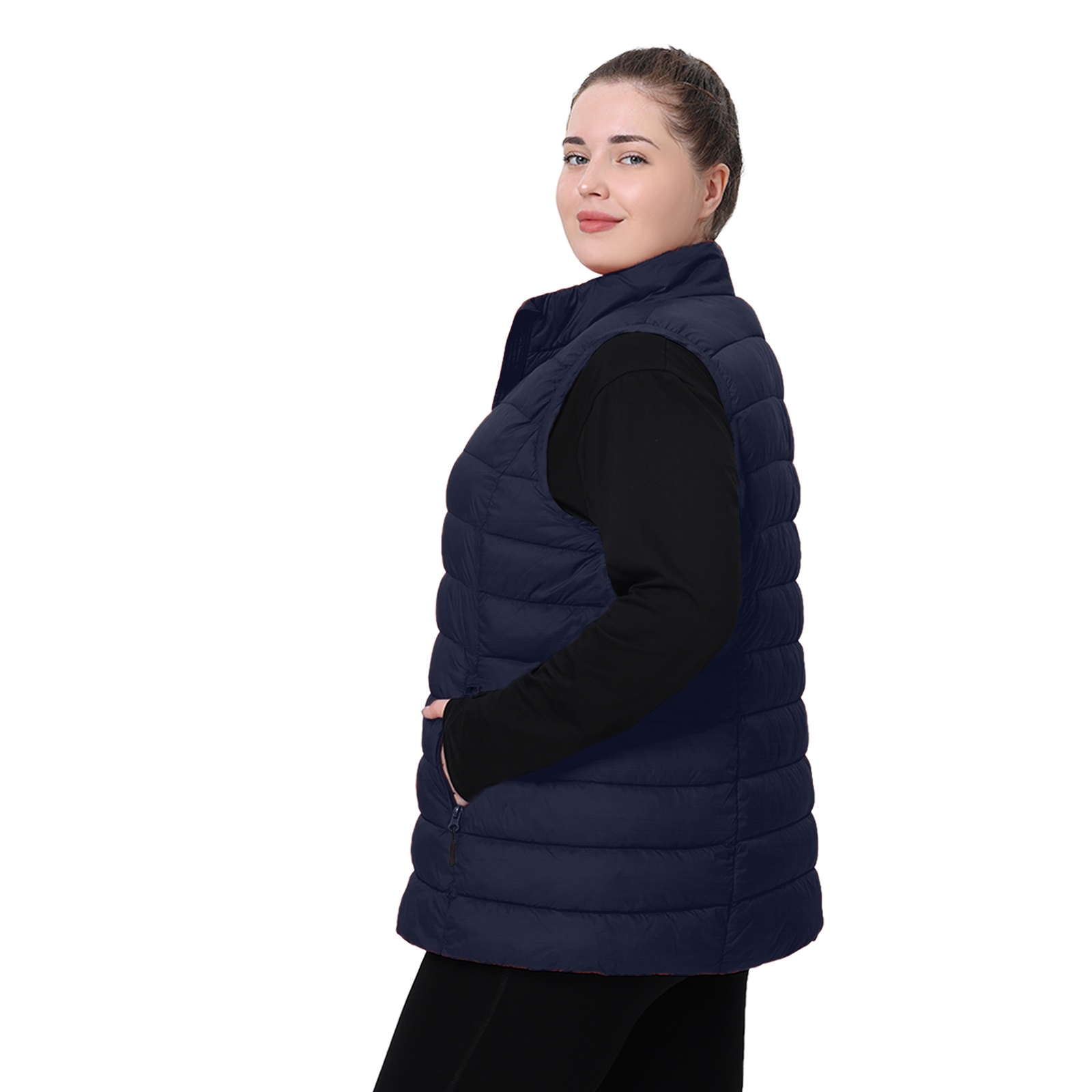 The Classic Stand-Collar Packable Vest - Plus Size