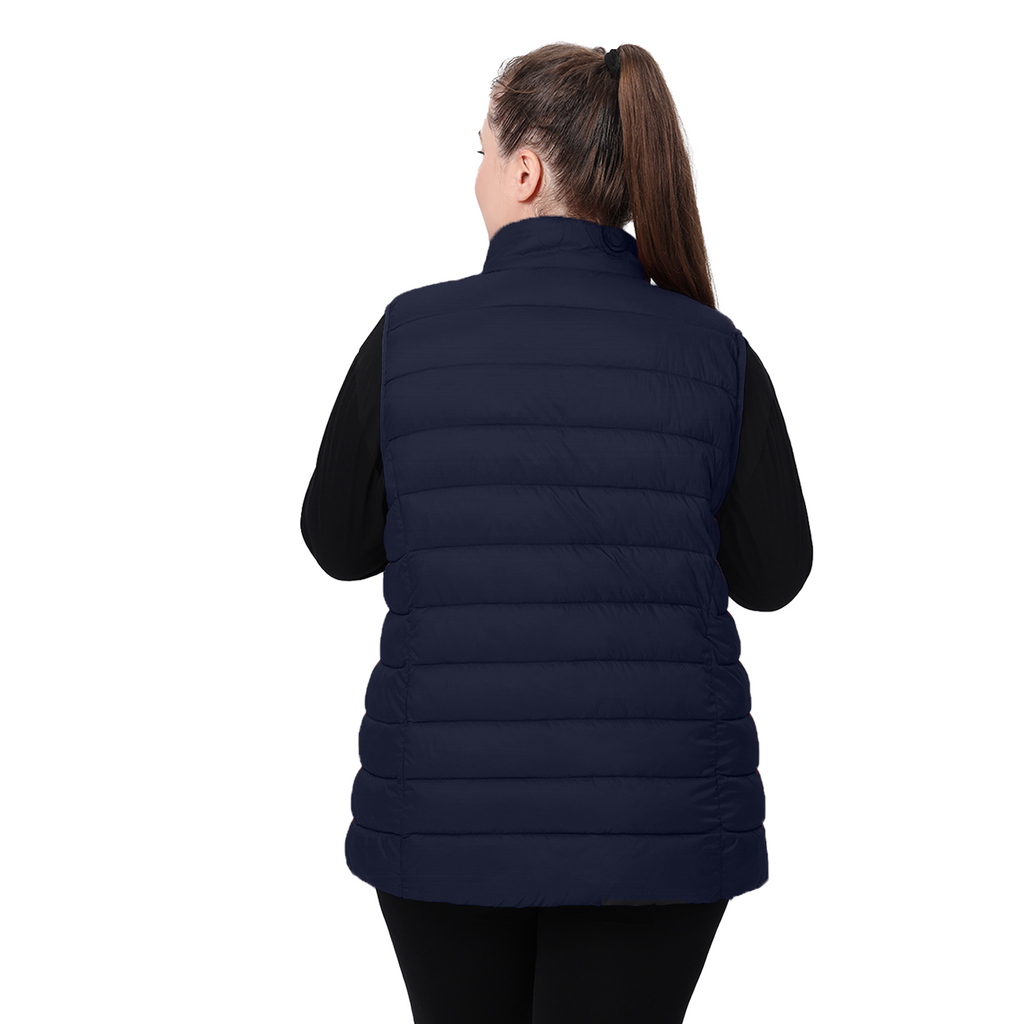 The Classic Stand-Collar Packable Vest - Plus Size