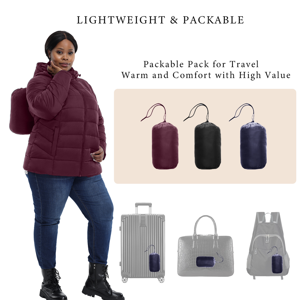 The Everyday Classic Hooded Puffer Jacket - Plus Size