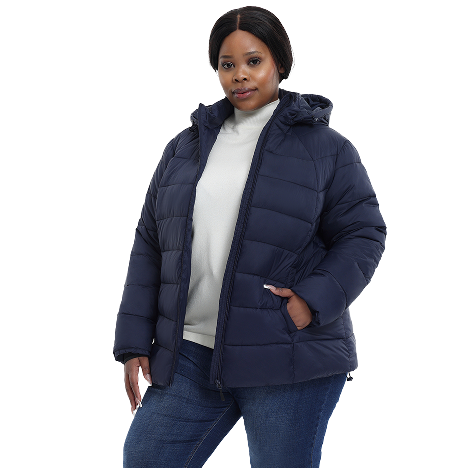 The Everyday Classic Hooded Puffer Jacket - Plus Size