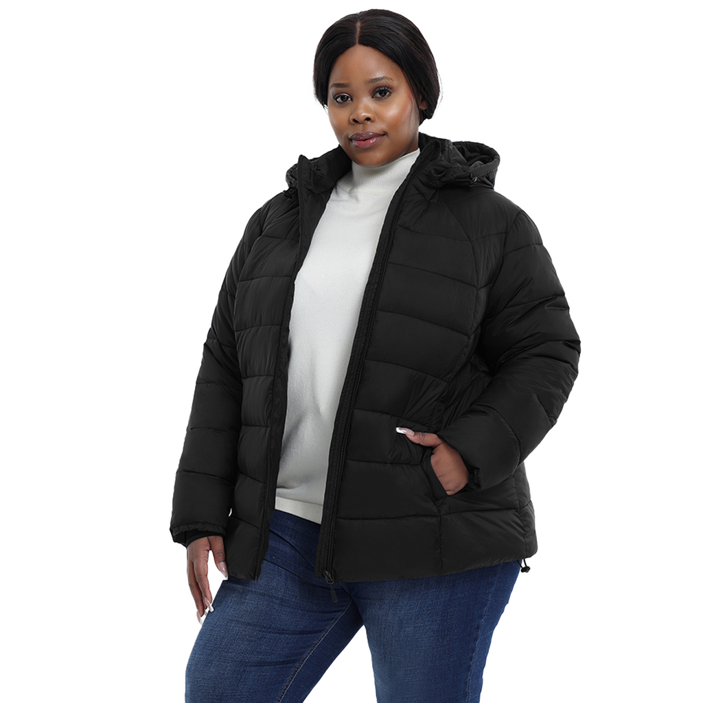 The Everyday Classic Hooded Puffer Jacket - Plus Size