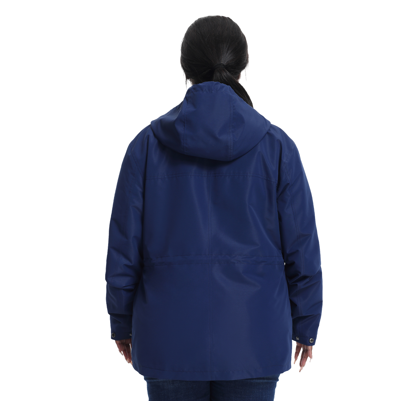 The Lightweight Drawstring Windbreaker - Plus Size