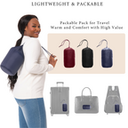 The Chevron Quilted Detachable Hood Puffer - Plus Size