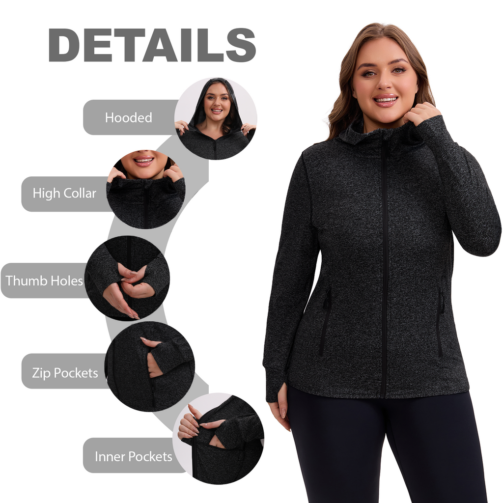 The Lightweight Essential Zip-Up - Plus Size