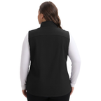 The Fleece-Lined Softshell Vest - Plus Size