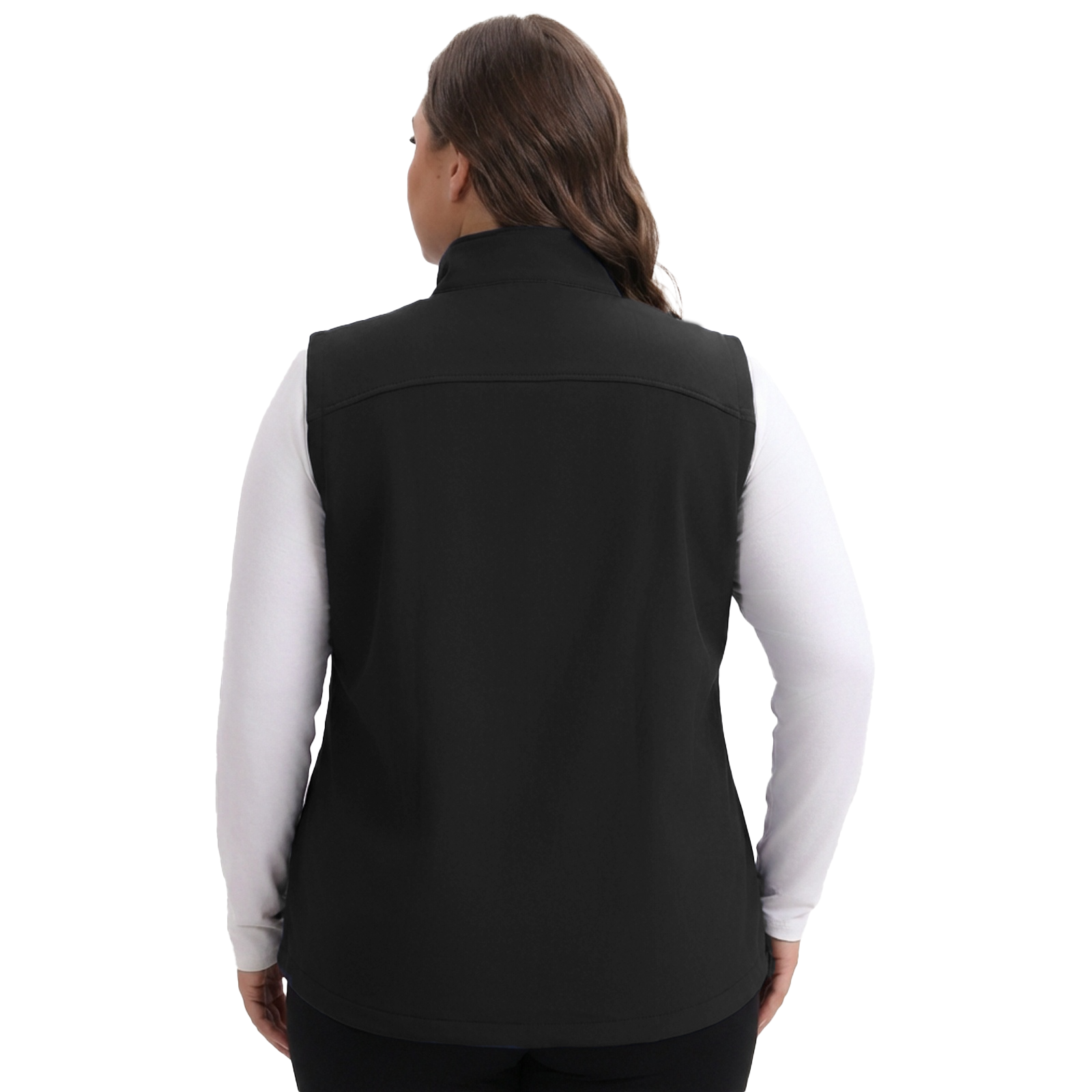 The Fleece-Lined Softshell Vest - Plus Size