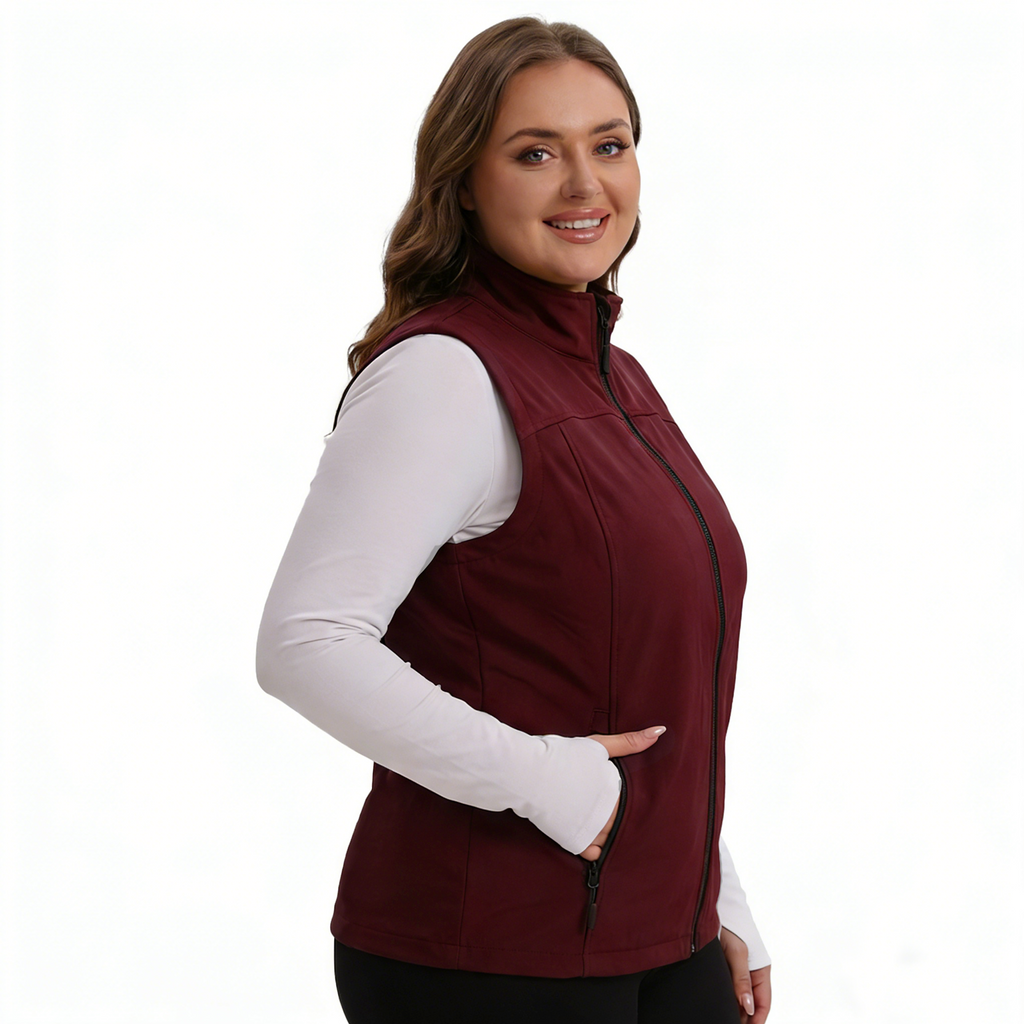 The Fleece-Lined Softshell Vest - Plus Size