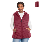The Lightweight Hooded Puffer Vest - Plus Size