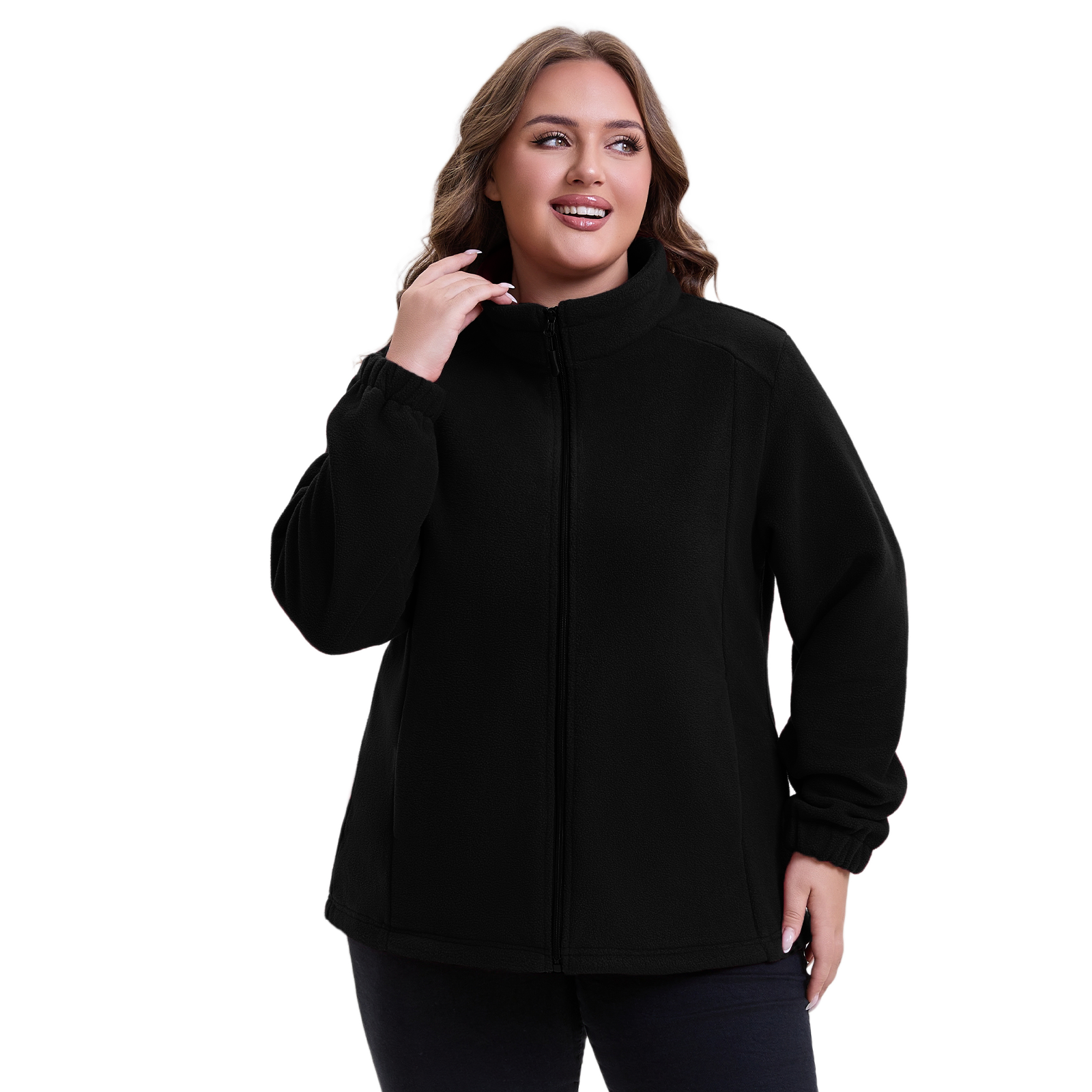 The Ultra-Soft Polar Fleece Zip-Up - Plus Size