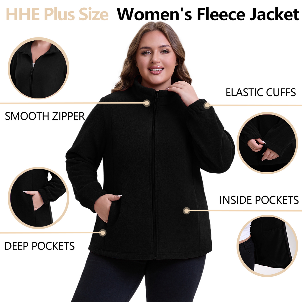 The Ultra-Soft Polar Fleece Zip-Up - Plus Size