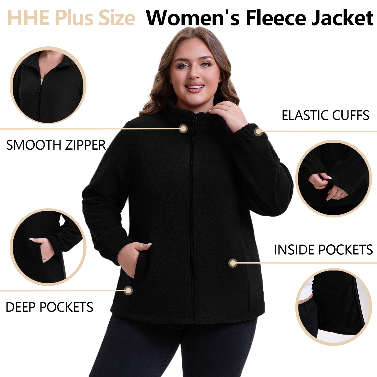 The Ultra-Soft Polar Fleece Zip-Up - Plus Size