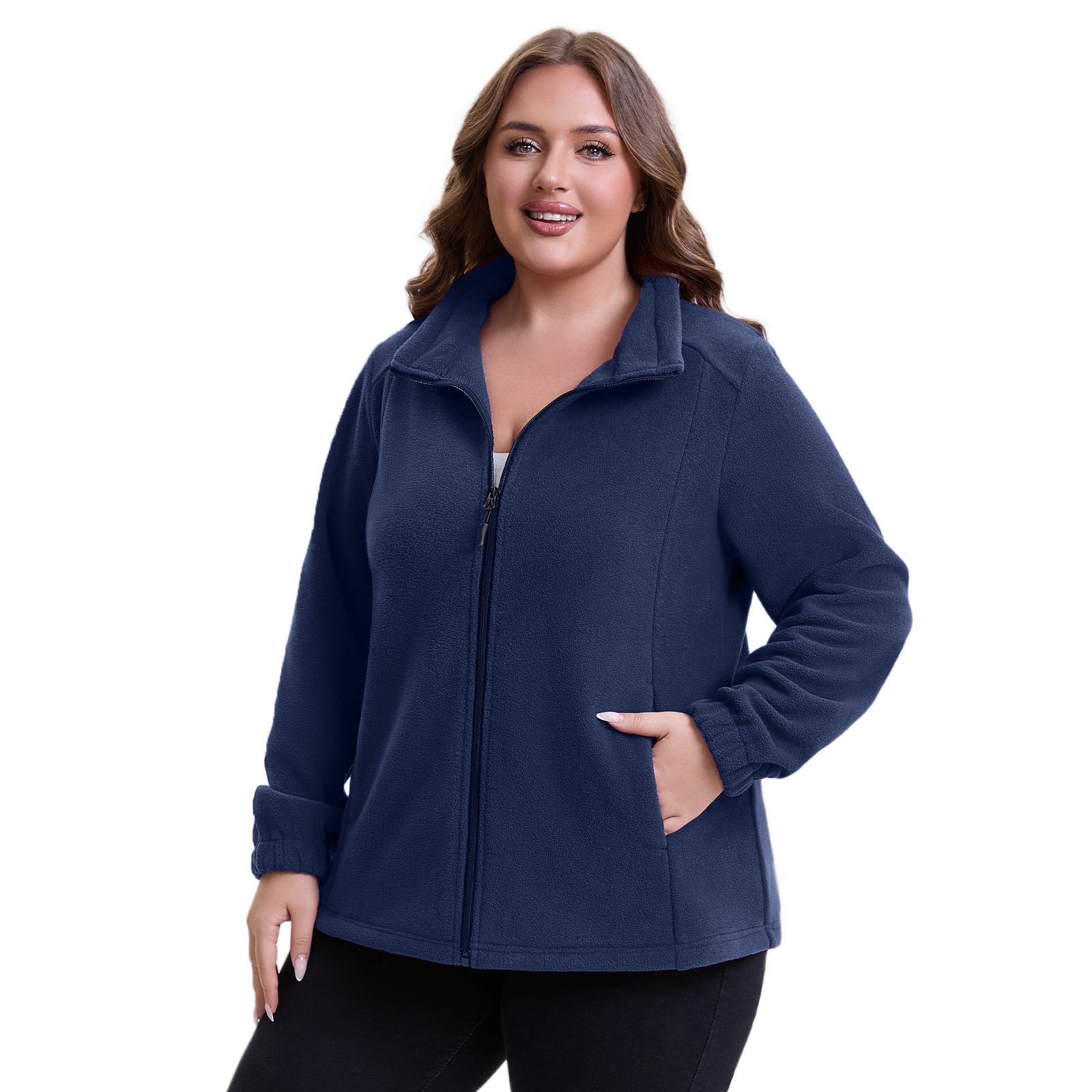 The Ultra-Soft Polar Fleece Zip-Up - Plus Size