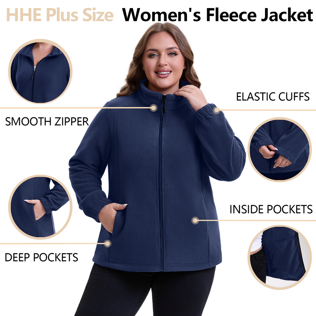 The Ultra-Soft Polar Fleece Zip-Up - Plus Size