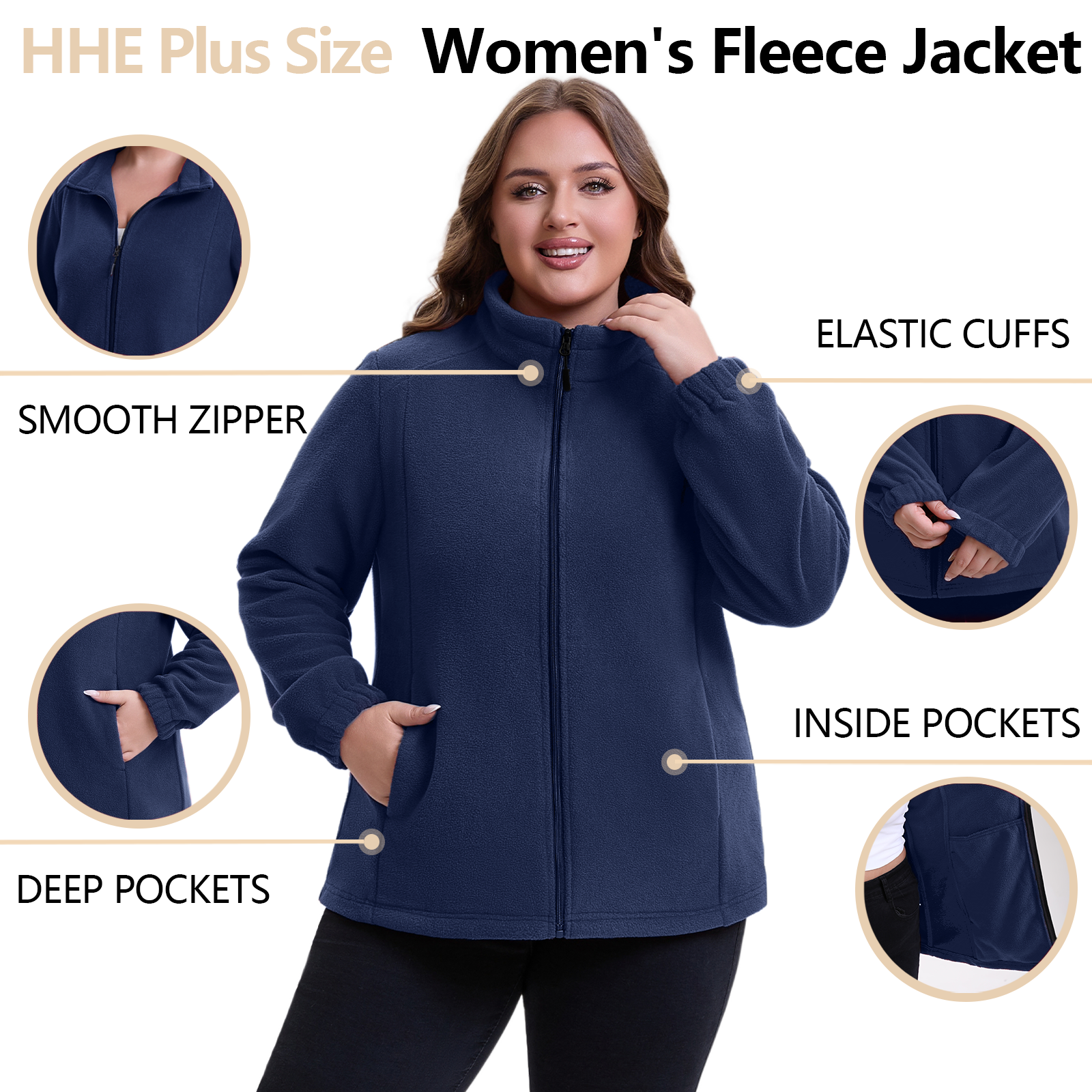 The Ultra-Soft Polar Fleece Zip-Up - Plus Size