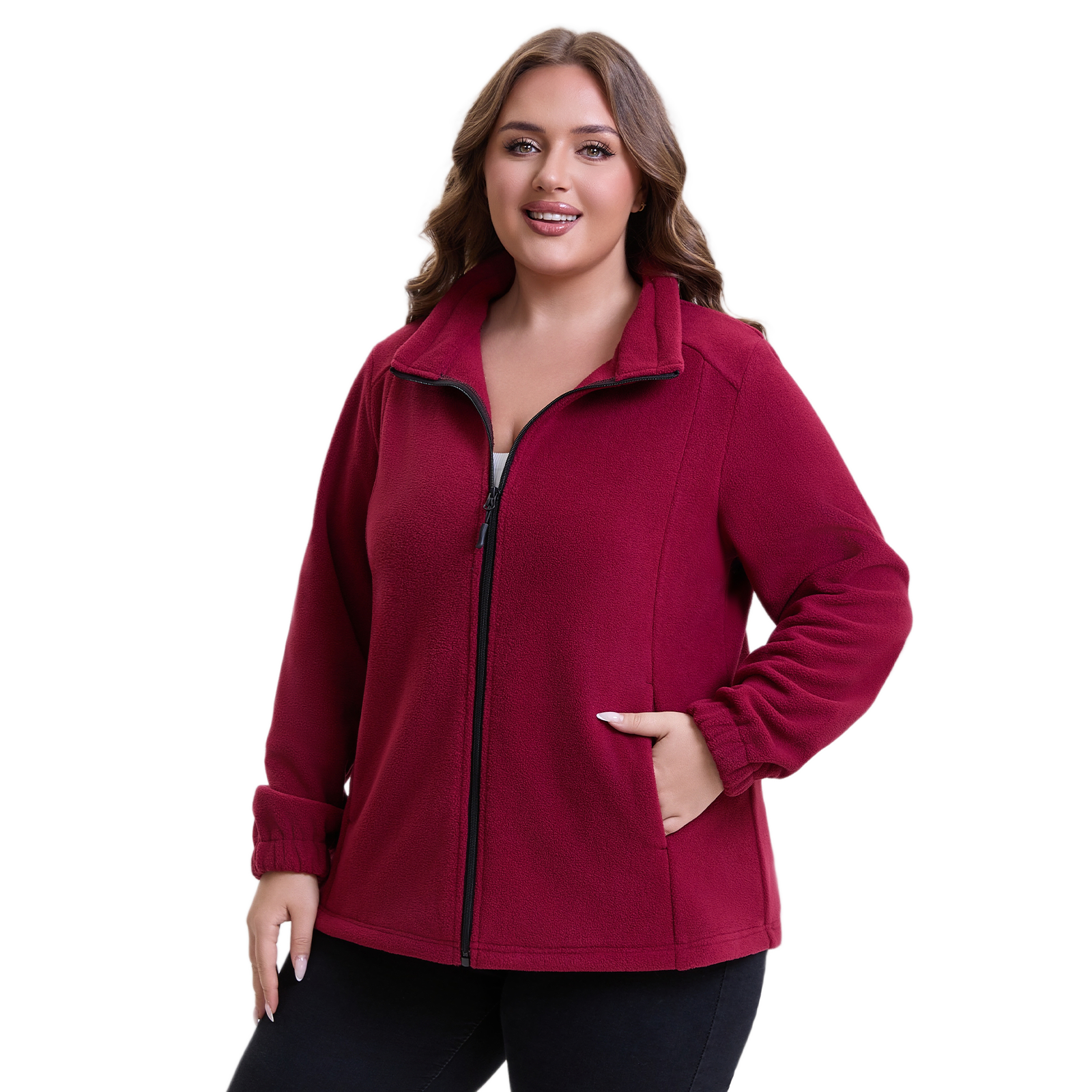The Ultra-Soft Polar Fleece Zip-Up - Plus Size