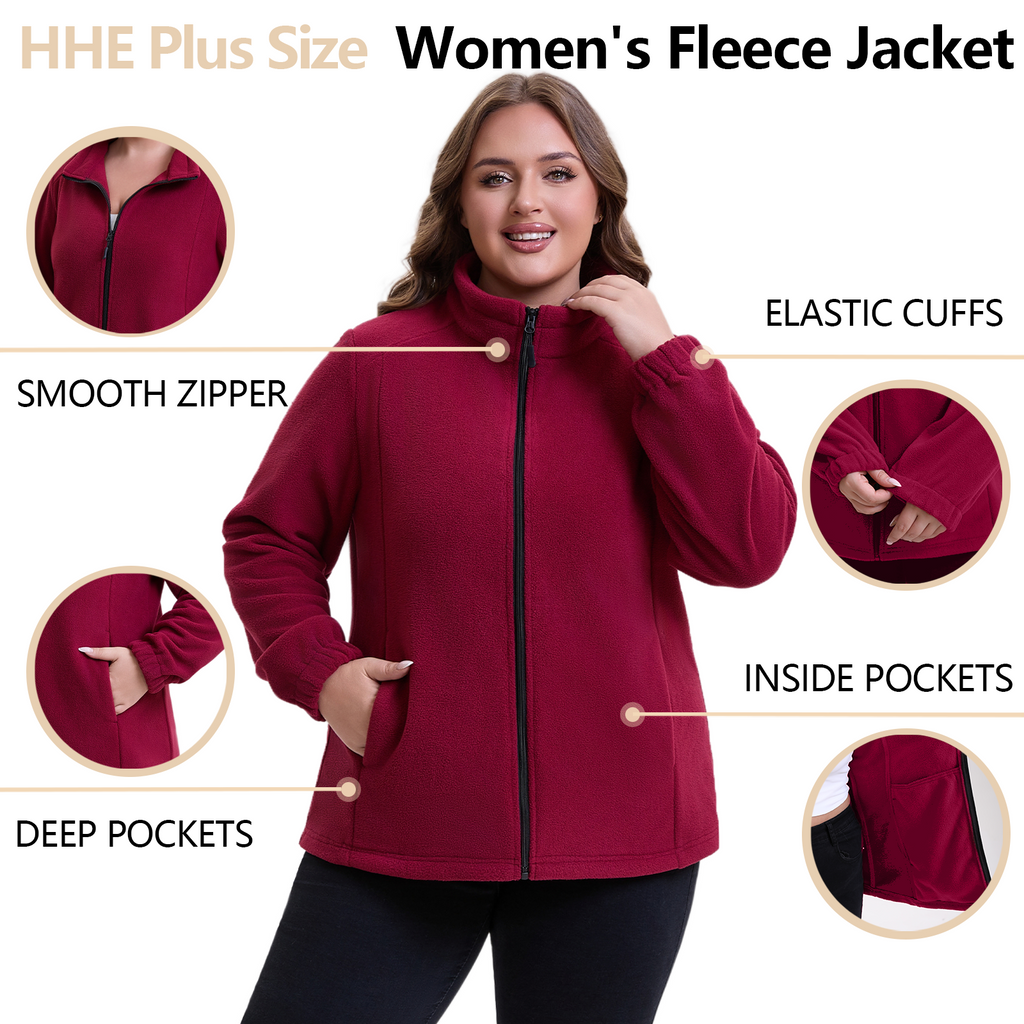 The Ultra-Soft Polar Fleece Zip-Up - Plus Size