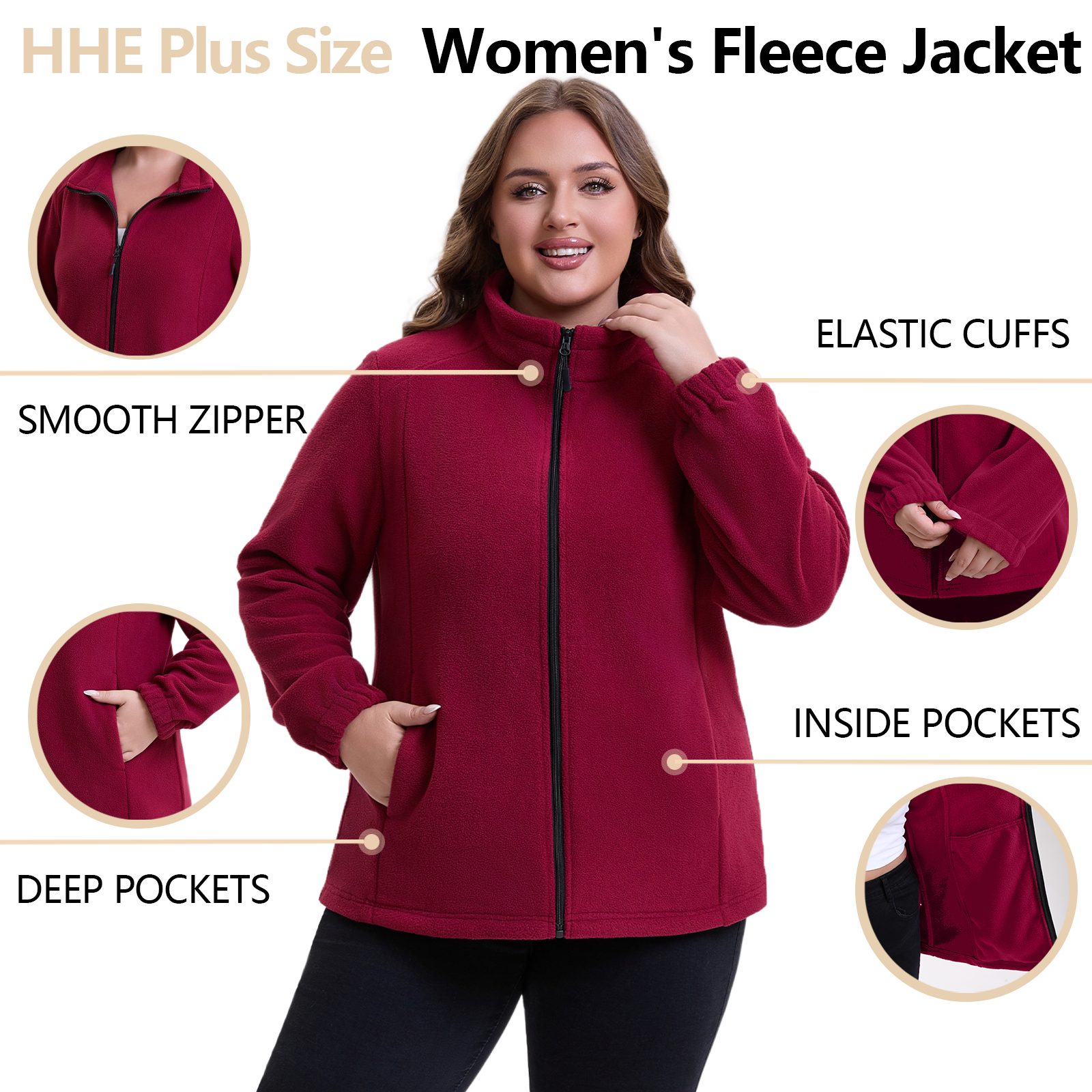 The Ultra-Soft Polar Fleece Zip-Up - Plus Size
