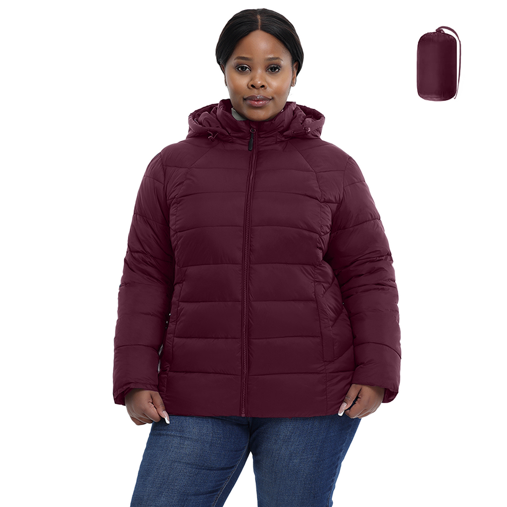 The Everyday Classic Hooded Puffer Jacket - Plus Size