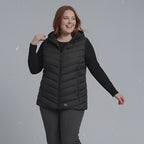 The Lightweight Hooded Puffer Vest - Plus Size