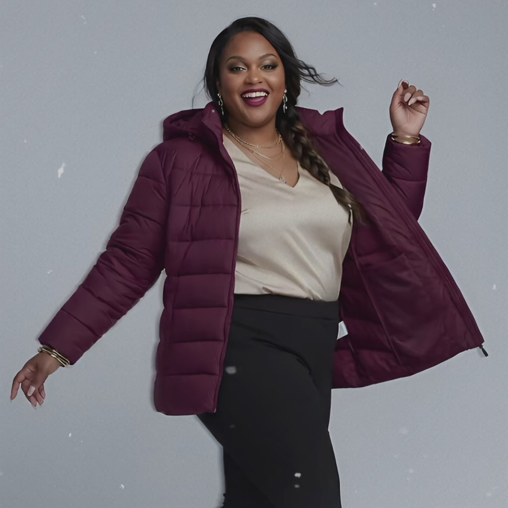 The Everyday Classic Hooded Puffer Jacket - Plus Size